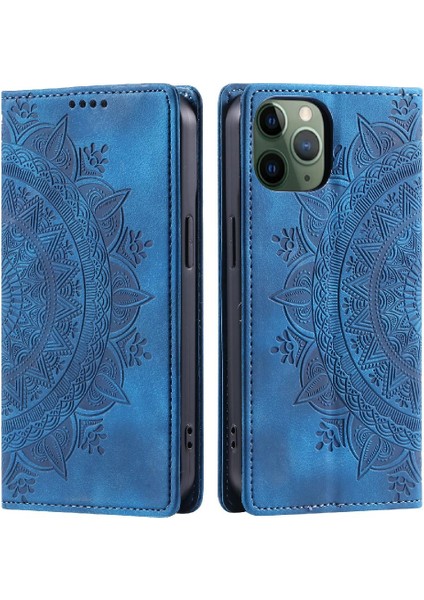 IPhone 11 Için Kılıf Pro Max Kart Ekleme Pu Deri Tam Koruma (Yurt Dışından)