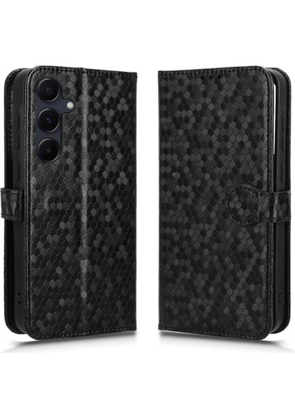 Samsung Galaxy Case 5g Geometrik Desen Manyetik Toka Deri (Yurt Dışından)