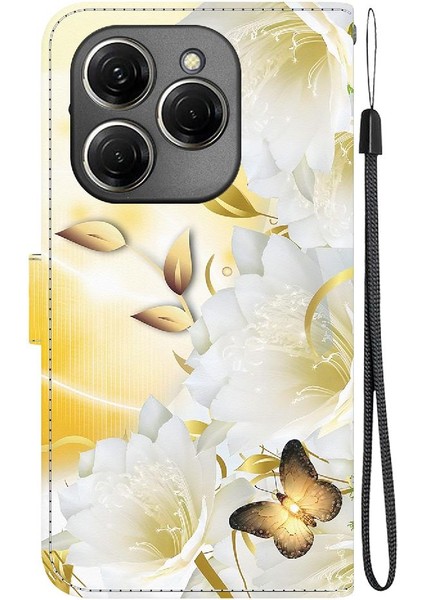 Tecno Spark 20 Pro 4g Cüzdan Manyetik Kapatma Pu Deri Kartı Için Kılıf (Yurt Dışından)