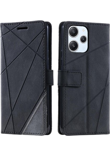 Xiaomi Redmi Için 12 4g Pu Deri Darbeye Cüzdan Çevir Folio Kart (Yurt Dışından)