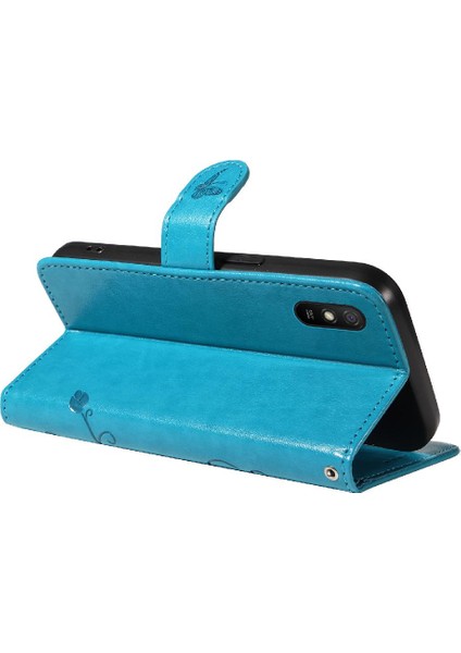 Xiaomi Redmi 9A Için Kılıf El Kayışı ve Kart ile Yüksek Kaliteli Deri (Yurt Dışından)