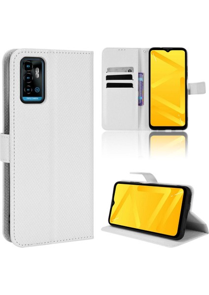 Zte Blade A71 Kapak Manyetik Cüzdan Kickstand Kart Tutucu (Yurt Dışından)