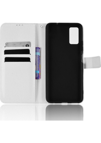 Zte Blade A71 Kapak Manyetik Cüzdan Kickstand Kart Tutucu (Yurt Dışından)