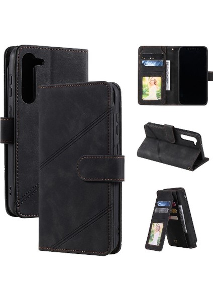 Samsung Galaxy S23 Artı Pu Deri Kart Tutucu Kickstand Cüzdan (Yurt Dışından)
