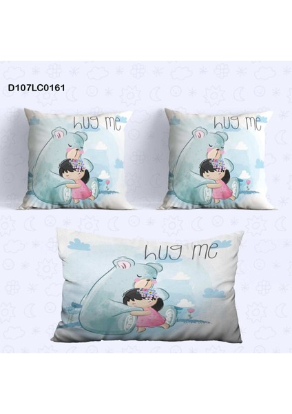 Çocuk Yastik Kılıf ve Kırlent Kılıfı Çift Tarafı Baskılı