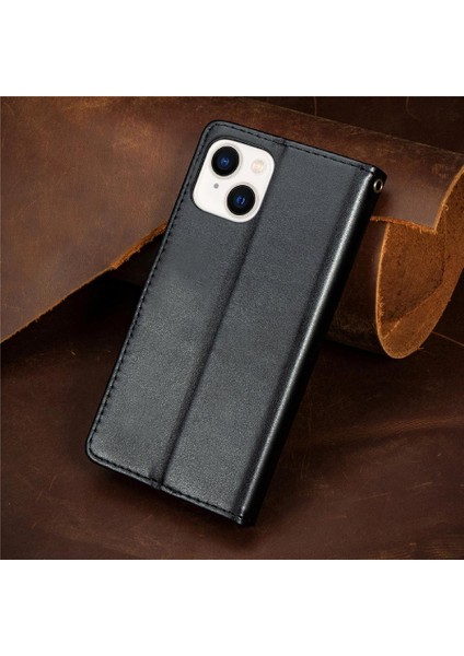 IPhone 14 Için Kılıf Artı Deri Çanta Zarif Iş Moda Tasarımı (Yurt Dışından)