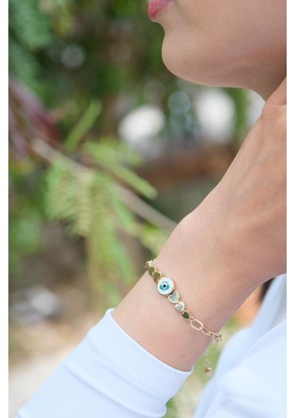 Altın Kalpli Nazar Bileklik fiyatları