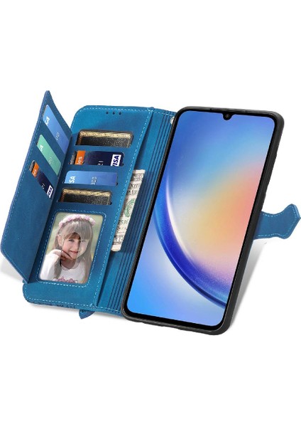 Samsung Galaxy A35 5g Çok Renkli Iş Cüzdan Flip Fermuar (Yurt Dışından) indirimleri
