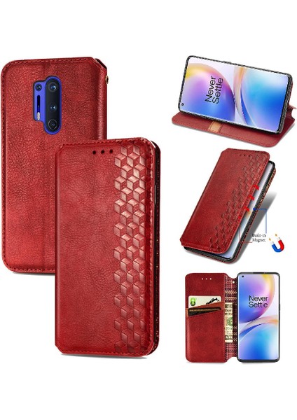 Oneplus 8 Pro Cüzdan Fonksiyonu Için Kılıf Deri Kılıf Kapak Çevirin Moda (Yurt Dışından)