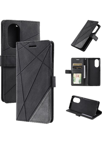 Oppo Oppo 8t 5g Kart Tutucu Için Kılıf Kickstand Cüzdan Flip Folio Manyetik (Yurt Dışından)