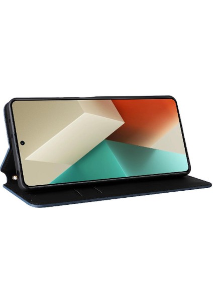 Xiaomi Poco X6 Manyetik Kapatma Kart Yuvaları Tutucu Pu Deri Kılıf (Yurt Dışından)