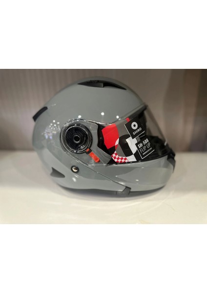 Kask Shıro SH-508 Nardo Gri Çene Açılır