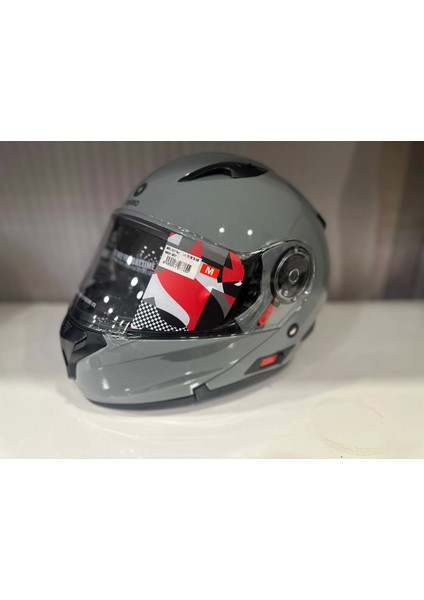 Kask Shıro SH-508 Nardo Gri Çene Açılır