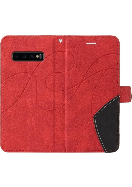 Samsung Galaxy S10 Artı Pu Deri Flip Folio Kılıf Kart Yuvası ile (Yurt Dışından)