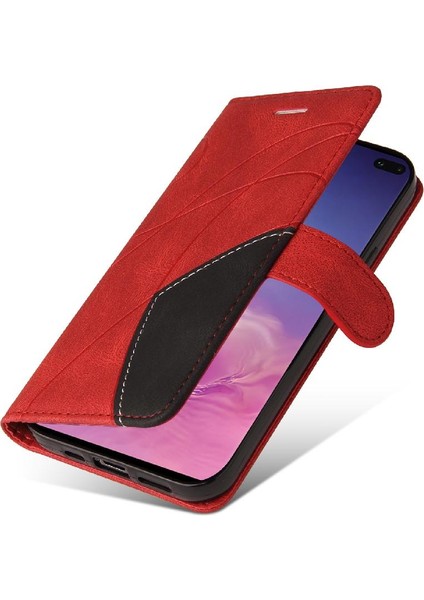 Samsung Galaxy S10 Artı Pu Deri Flip Folio Kılıf Kart Yuvası ile (Yurt Dışından)