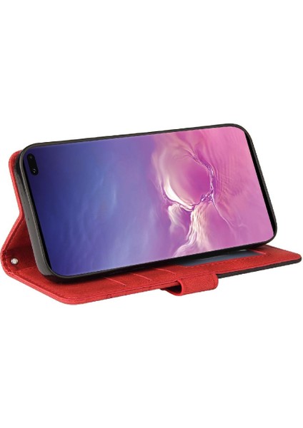 Samsung Galaxy S10 Artı Pu Deri Flip Folio Kılıf Kart Yuvası ile (Yurt Dışından)