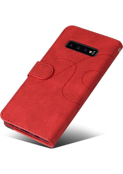 Samsung Galaxy S10 Artı Pu Deri Flip Folio Kılıf Kart Yuvası ile (Yurt Dışından)