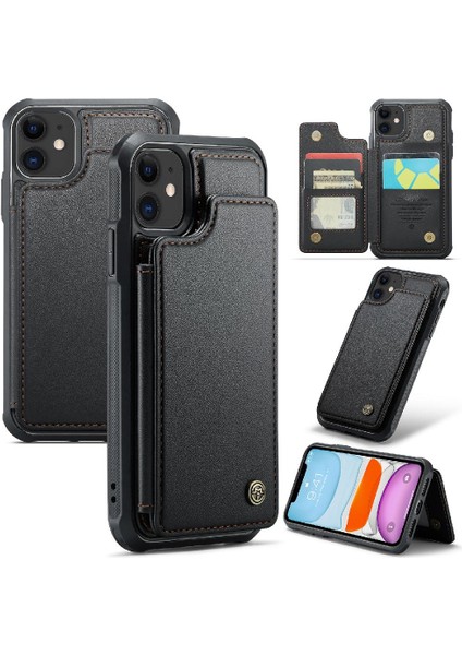 IPhone 11 Kart Tutucu Pu Deri Rfıd Engelleme Için Caseme Cüzdan Kılıf (Yurt Dışından)