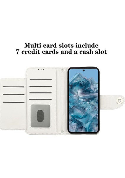 Google Piksel 8 Pro Cüzdan Kapak Için Kılıf Darbeye Şık Koruyucu (Yurt Dışından)