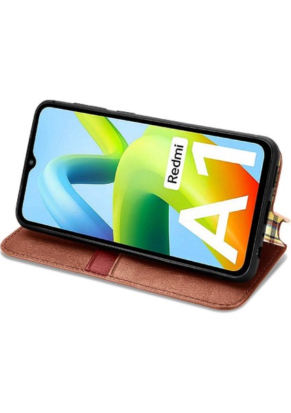 Xıaomı Redmi A1 Için Kılıf Deri Kılıf Cüzdan Fonksiyonu Moda Tasarım Flip (Yurt Dışından)