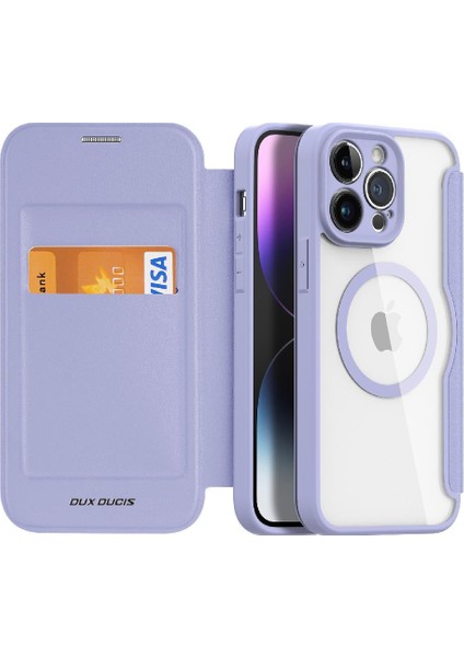 Rfıd Engelleme Kart Yuvası Pu Kapak ile IPhone 14 Pro Max Için Duducase Durumda (Yurt Dışından)