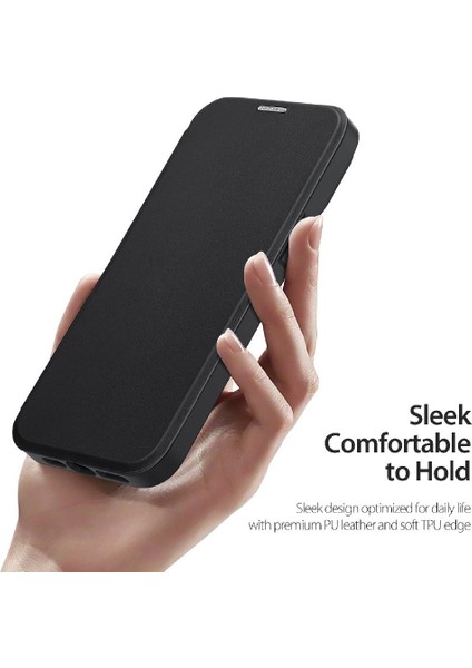 IPhone 14 Için Duducase Durumda Pro Darbeye Tam Koruyucu Kapak Folio Pu (Yurt Dışından)