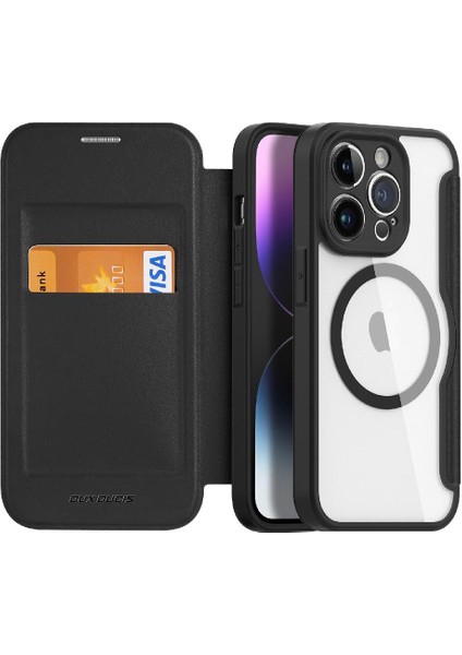 IPhone 14 Için Duducase Durumda Pro Darbeye Tam Koruyucu Kapak Folio Pu (Yurt Dışından)