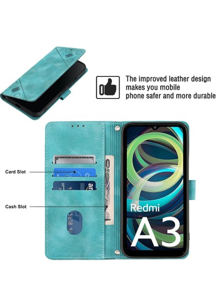 Xiaomi Redmi A3 Için Kılıf Cüzdan Kapak Çevirin Kart Tutucu Manyetik Deri (Yurt Dışından) fırsatları