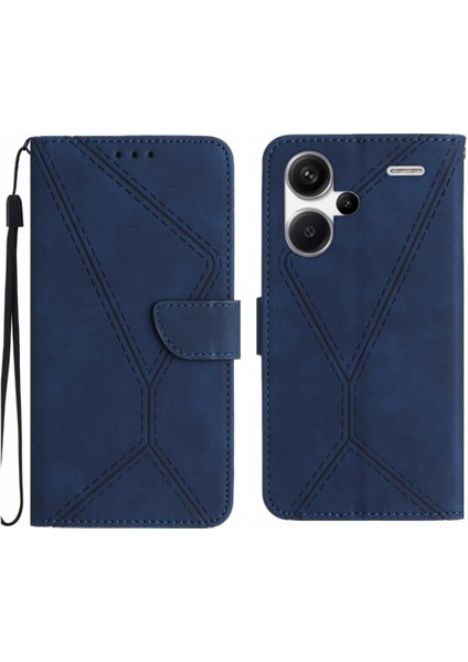 Xiaomi Redmi Için Not 13 Pro Artı Dikiş Kabartmalı Yumuşak Pu Deri (Yurt Dışından)