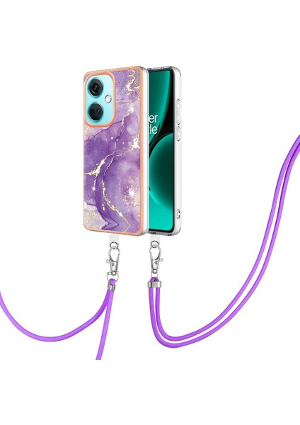 Oneplus Nord Ce 3 Tampon Mermer Crossbody Kordon Askısı Yumuşak (Yurt Dışından)