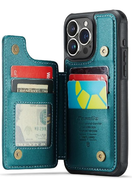 IPhone 15 Pro Max Ince Darbeye Dayanıklı Durumda Kart Tutucu (Yurt Dışından)