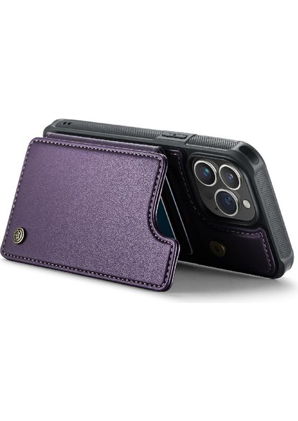 IPhone 15 Için Caseme Cüzdan Durumda Pro Kickstand Pu Deri Kart Tutucu (Yurt Dışından)