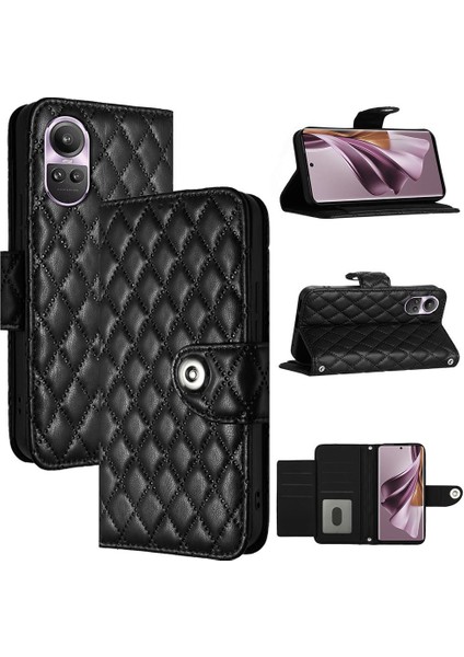 Oppo Oppo 10 Pro 5g Için Kılıf Cüzdan Kapak Kart Tutucu Bilek Şeridi Şık (Yurt Dışından)