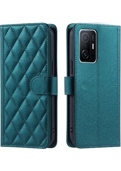 Telefon Kılıfı Için Xiaomi 11T/11T Pro Manyetik Kapak Folio Cüzdan El Kayışı (Yurt Dışından)