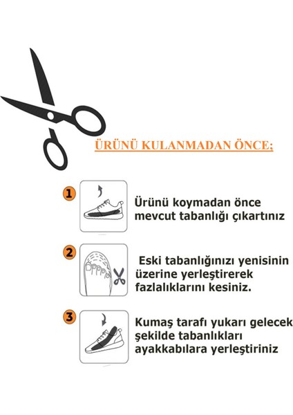 Ortopedik Kumaş Ayakkabı Tabanlığı, Ayakkabı Keçesi MZ192