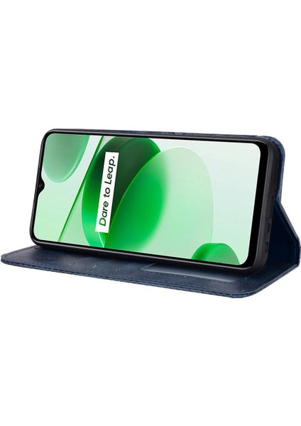 Realme C35 Pu Deri Manyetik Kapatma Cüzdan Için Kılıf (Yurt Dışından) fırsatları