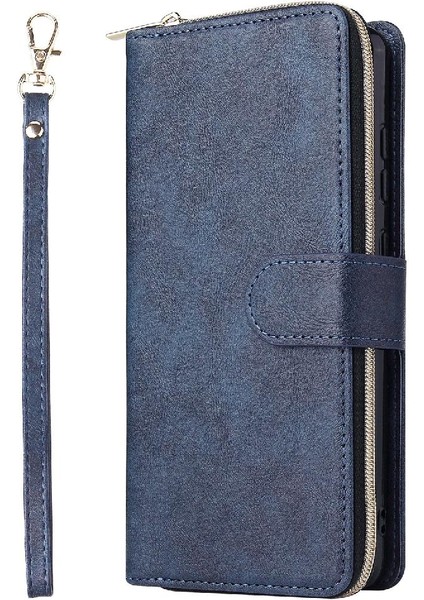 Samsung Galaxy A72 5g Için Kılıf El Kayışı Kart Tutucu Kılıf ile Kapak Çevirin (Yurt Dışından) modelleri