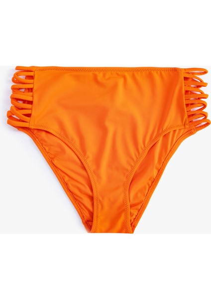 Yüksek Bel Bikini Altı Yanları Pencere Detaylı Dar Kalıp