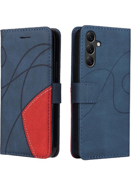 Samsung Galaxy A05S Iki Renkli Dikiş Pu Deri Flip Folio Için Kılıf (Yurt Dışından) fırsatları