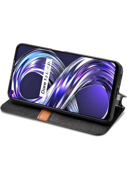 Oppo Realme 8i Zarif Iş Cüzdan Fonksiyonu Moda Tasarımı Için Kılıf (Yurt Dışından) modelleri