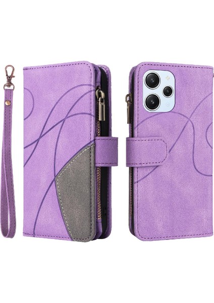 Xiaomi Redmi Için Kılıf 12 4g Kart Yuvası Standı ile Dokuz Kart Yuvaları Fermuar (Yurt Dışından)