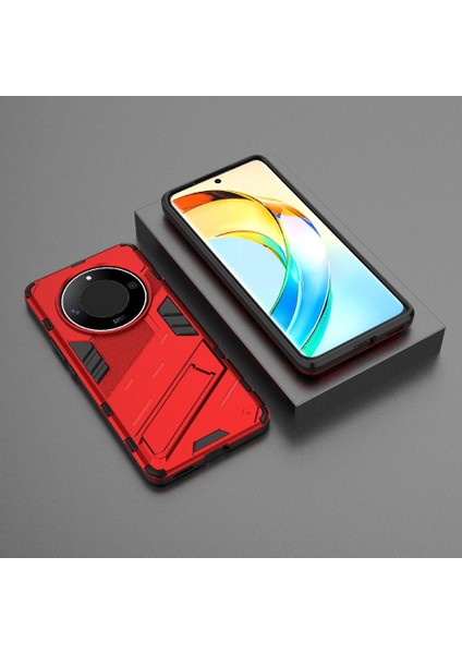 Onur Için Kılıf Sihirli 6 Lite 5g Kickstand Koruyucu Kapak Sağlam Askeri (Yurt Dışından)