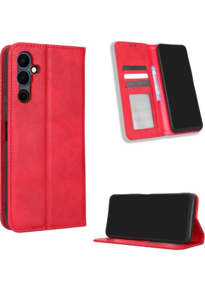 Tecno Pova Neo 2 Pu Deri Manyetik Kapatma Cüzdan Için Kılıf (Yurt Dışından)