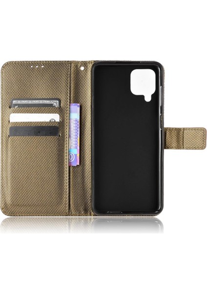 Samsung Galaxy A12 5g Kickstand Manyetik Cüzdan Kart Tutucu Kapak (Yurt Dışından)