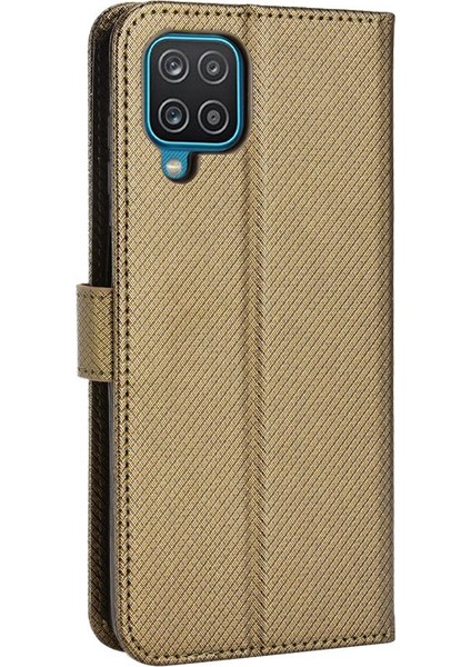 Samsung Galaxy A12 5g Kickstand Manyetik Cüzdan Kart Tutucu Kapak (Yurt Dışından)
