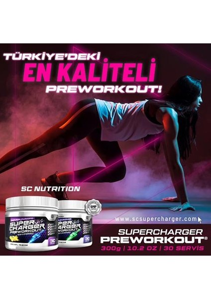 Sc Pre-Workout 300 Gr Yeşil Elma