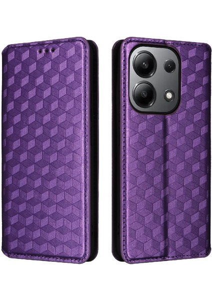 Xiaomi Redmi Için Not 13 4g Manyetik Kapatma Pu Deri Cüzdan Kart (Yurt Dışından)