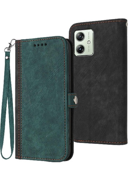Motorola Moto G54 5g Pu Deri Manyetik Kapatma Kickstand Cüzdan (Yurt Dışından)