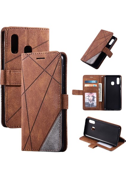 Samsung Galaxy A20E Cüzdan Flip Folio Darbeye Manyetik Pu Kart (Yurt Dışından)