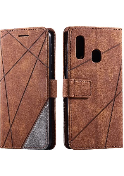 Samsung Galaxy A20E Cüzdan Flip Folio Darbeye Manyetik Pu Kart (Yurt Dışından)